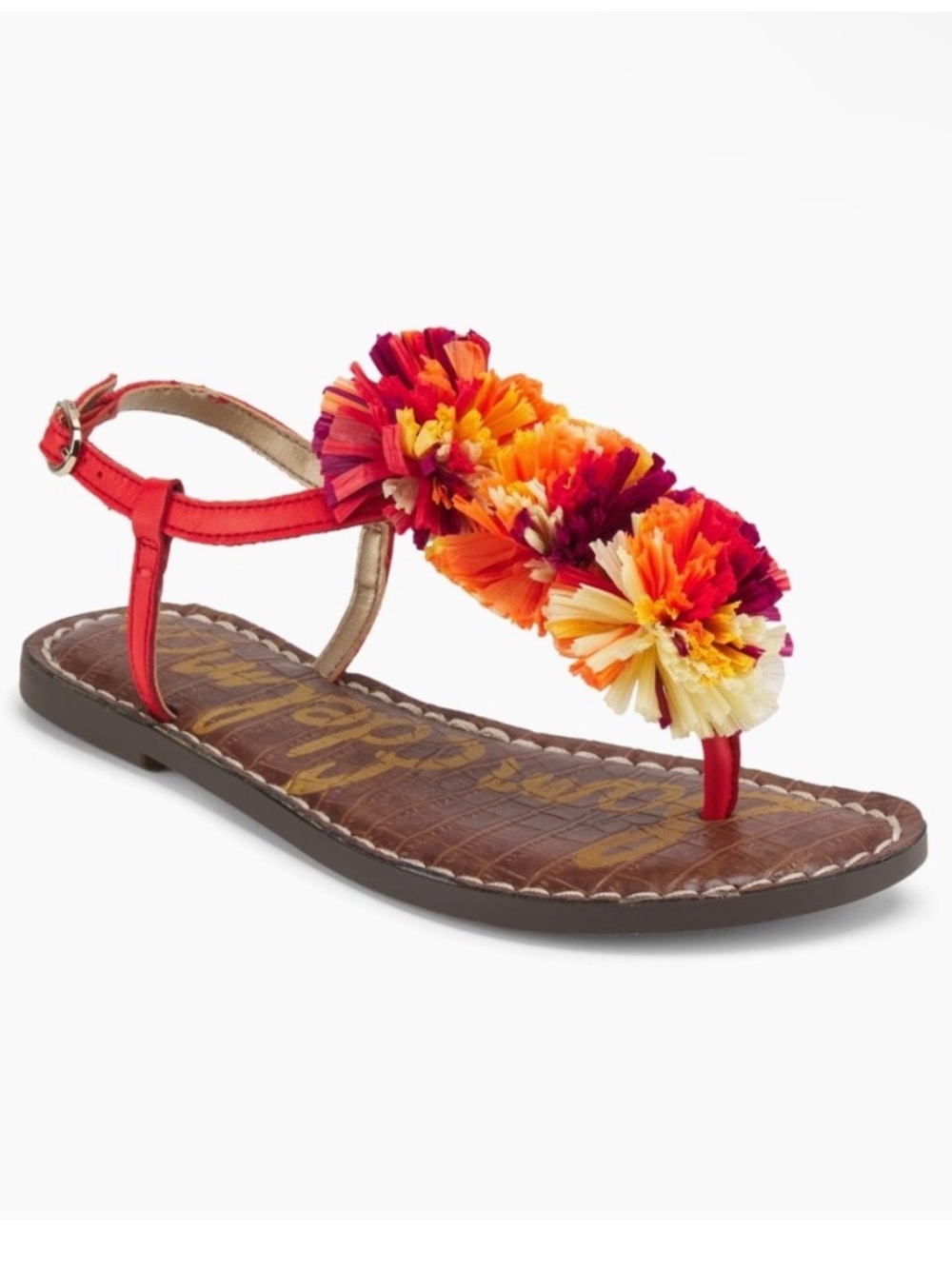 Sam Edelman Gillie Mini Poppy Lea Girls' Sandals in Orange Size 4